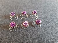 6 Haar Curlies, Haar Spiralen, lila, Steine, Haarschmuck Nordrhein-Westfalen - Linnich Vorschau