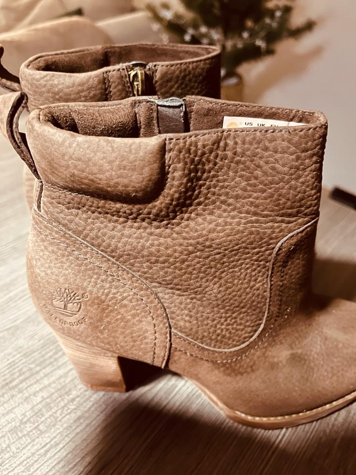 TIMBERLAND Stiefelette Nubuk Leder Braun UNGETRAGEN UK 6 in Langenfeld