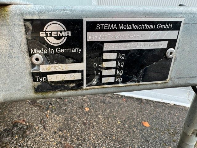 STEMA Anhänger 750kg  Innenmaß 201 x 108 mit Querträgern in Buchen (Odenwald)