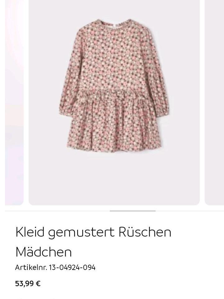 Mayoral Kleid Gr 104 Blumen rosa creme in Aiterhofen