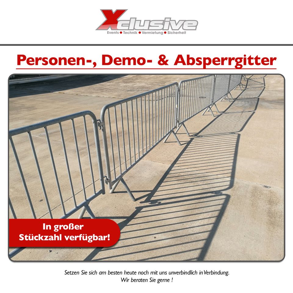 Personengitter / Demogitter / Absperrgitter in Nordendorf