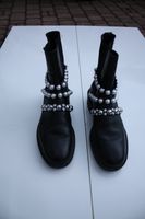 Traumhafte Stiefeletten Zara Gr. 40 schwarz Perlen u. Nieten !!! Nordrhein-Westfalen - Kamp-Lintfort Vorschau