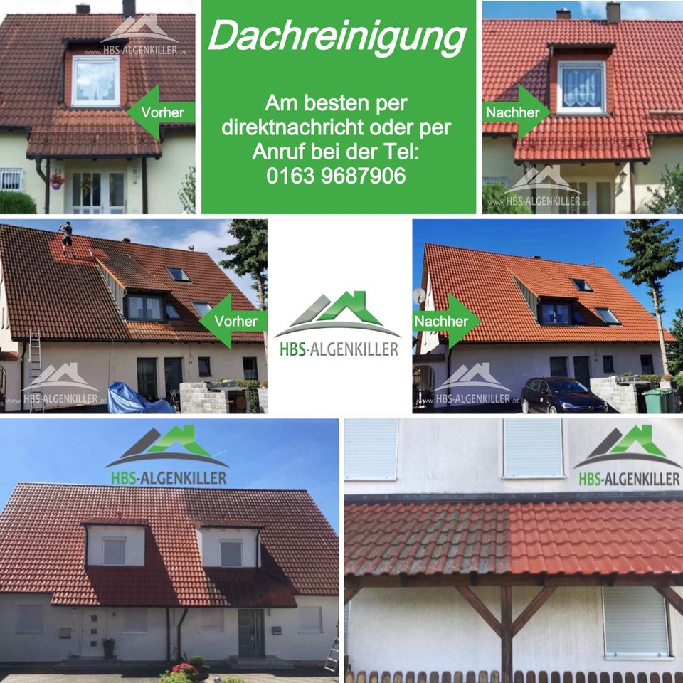 Dachreinigung, Dachbeschichtung in Fürth