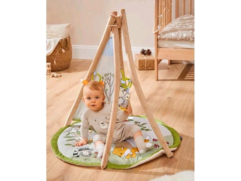 Lupilu Baby Activity Tipi mit bunten Plüschanhängern #Neu# in Taura