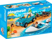 tolles Playmobil Geschenk-Set m. Auto, Surfer u. Speedboot, Neu! Baden-Württemberg - Magstadt Vorschau