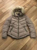 Damen Winterjacke gefüttert beige Fellkragen tailliert Gr. 38 Mitte - Wedding Vorschau