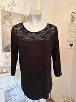 Schwarzes Damen Spitzenshirt Gr. 38, wie neu, Yessica by C&A Niedersachsen - Werdum Vorschau