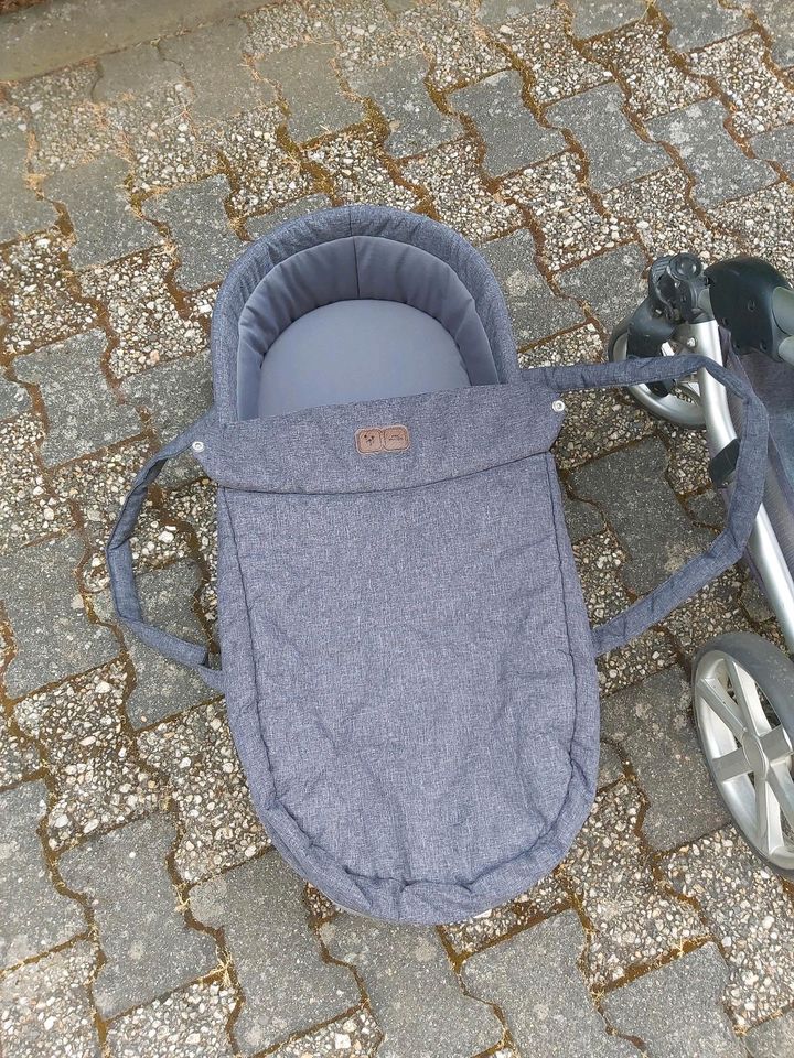 Abc design turbo 4 Kinderwagen mit Wanne / Buggy grau in Geisenheim