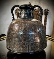 Antike Vase / Krug ägyptische Motive Silberauflage Handarbeit Nordrhein-Westfalen - Moers Vorschau