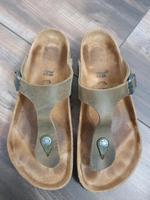 Birkenstock Gizeh 38 Faded Khaki Nubukleder Düsseldorf - Unterbilk Vorschau