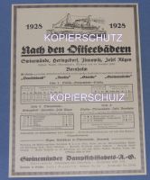 Swinemünder Dampfschiffahrts A.G. 1928 Werbung Reklame Anzeige Schleswig-Holstein - Bad Oldesloe Vorschau