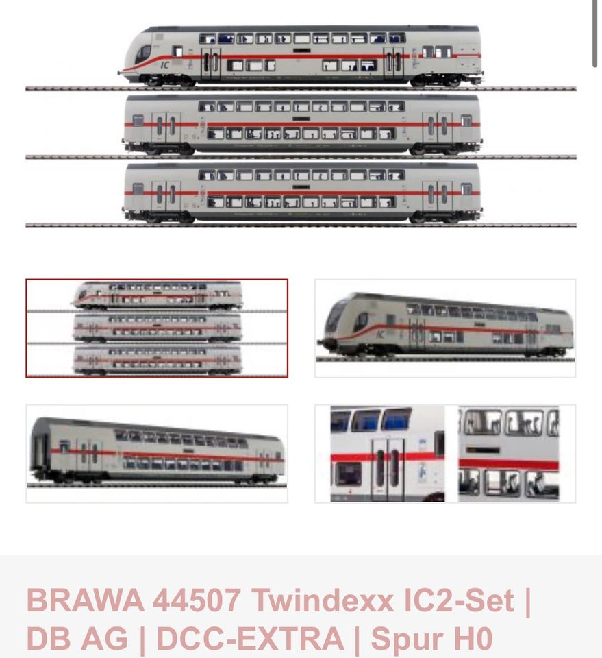 Brawa 44507-A24 - 3er Set TWINDEXX, IC-DBAG, DC-Digital-Extra in Hildesheim