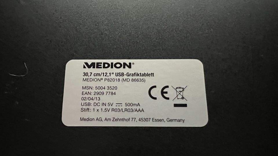 medion 30,7 usb grafiktablett p82018 in Hamburg