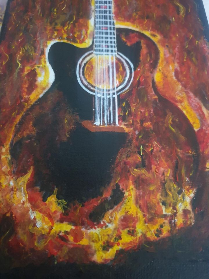 Acryl Gemälde "Desperado Gitarre" in Sulz