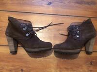 Mango Stiefel Stiefelette Boots Absatz Holz Wildleder braun 39 Berlin - Mitte Vorschau