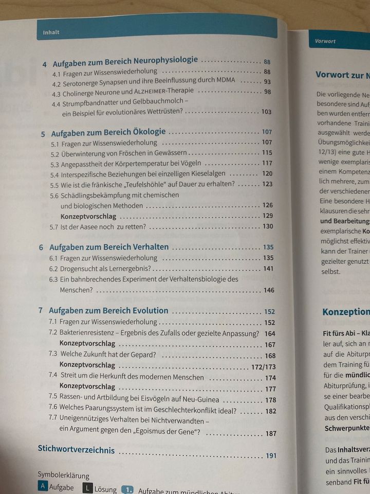 Fit fürs Abi oberstufenwissen Biologie + mündliche Abi in Heroldstatt