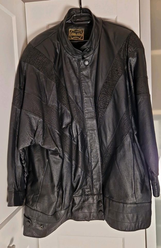 Lederjacke schwarz Größe 50 in Lübeck