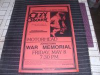 MOTÖRHEAD + OZZY OSBOURNE 1981 US Tour Poster Limt. 500 Stk. Rot Kr. Dachau - Dachau Vorschau