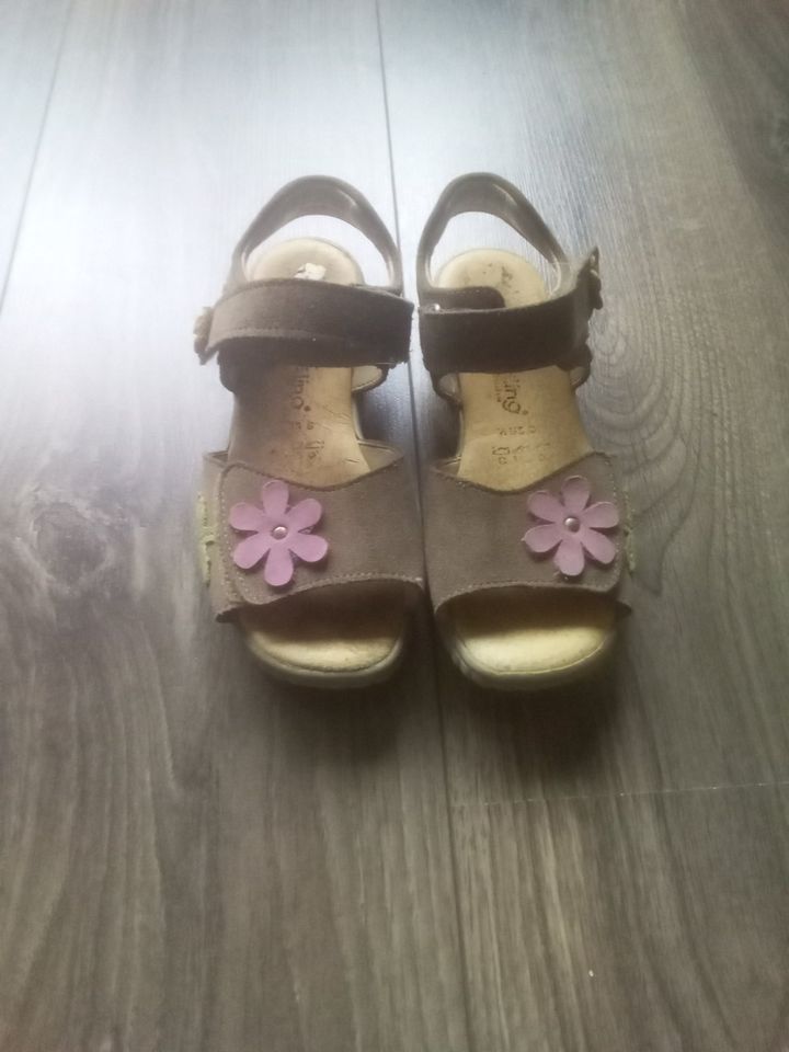 Sandalen Däumling WMS S 32 beige Blumen Leder in Winterlingen