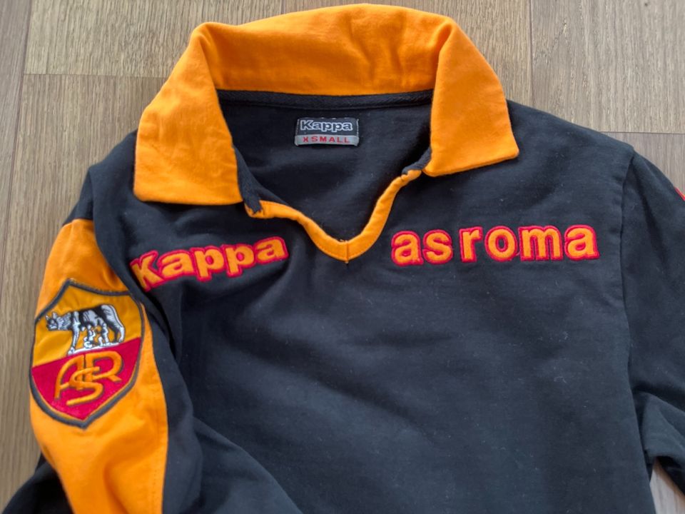 Kappa AS Rom Italien Sweatshirt Trikot Gr.XS/L schwarz in Brackenheim