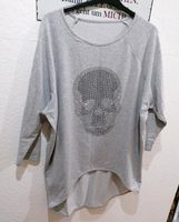 Longpullover Vokuhila Totenkopf Skull XXL 44/46 Sachsen-Anhalt - Haldensleben Vorschau