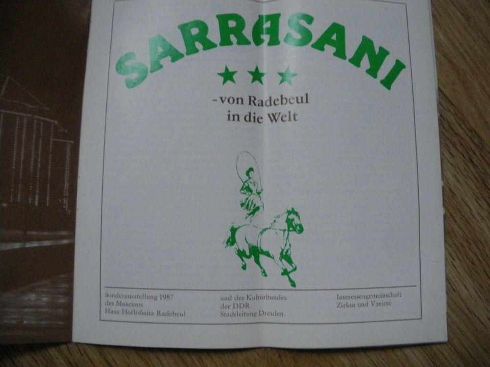 Buch und Broschüre "Sarrasani" in Großenhain