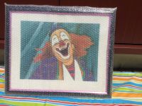 Bild Clown in Rahmen Bilderrahmen lachend bunt lustig 45 65 cm Niedersachsen - Helmstedt Vorschau