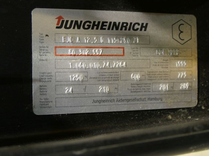 Jungheinrich EJC A 12.56 Elektro Hochhubwagen Stapler Ameise41866 in Dinslaken