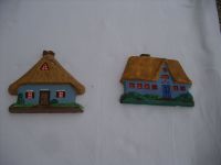 zwei handgemachte Häuser aus Gips zum Aufhängen Niedersachsen - Brake (Unterweser) Vorschau