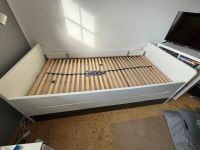 Bett mit Bettkasten Lattenrost Gästebett 2 Matratzen Stauraum Nordrhein-Westfalen - Korschenbroich Vorschau