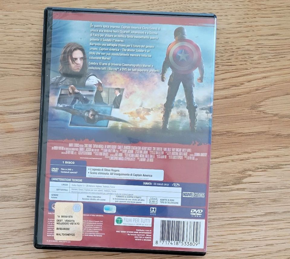 Captain America and the Winter Soldier - DVD Marvel in Rheda-Wiedenbrück