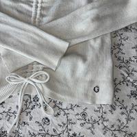 Vintage y2k Guess langarm longsleeve Oberteil Schleife weiß süß Vahr - Neue Vahr Südost Vorschau