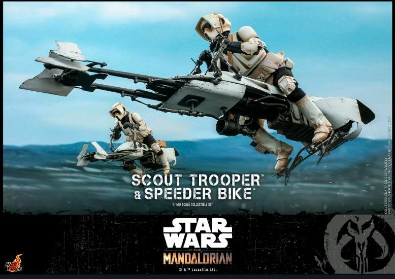 Hot Toys "Scout Trooper + Speeder Bike" TMS 017 Star Wars/Mandalo in Neuss