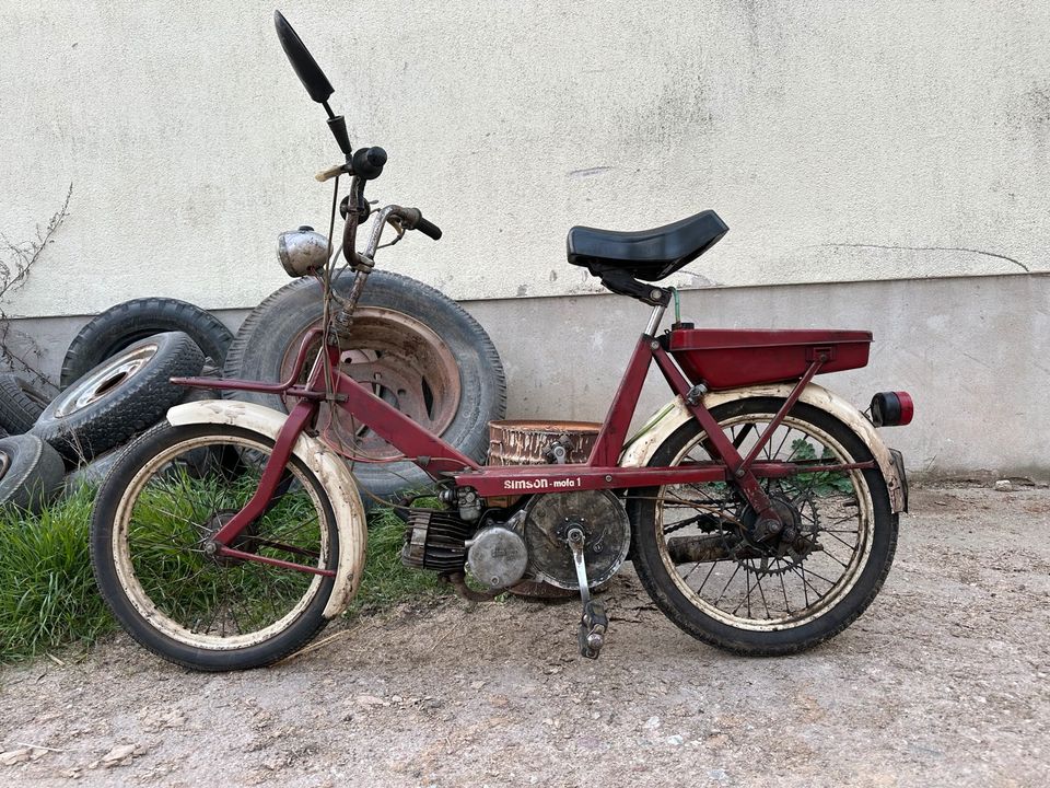 Simson Mofa SL1 für Bastler, Papiere (ABE) vorhanden in Grimma