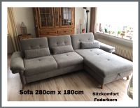 ☀️ WIE NEU hochwertiges Sofa 280x180 mit Bett+Funktionen Rechnung Nordrhein-Westfalen - Mülheim (Ruhr) Vorschau