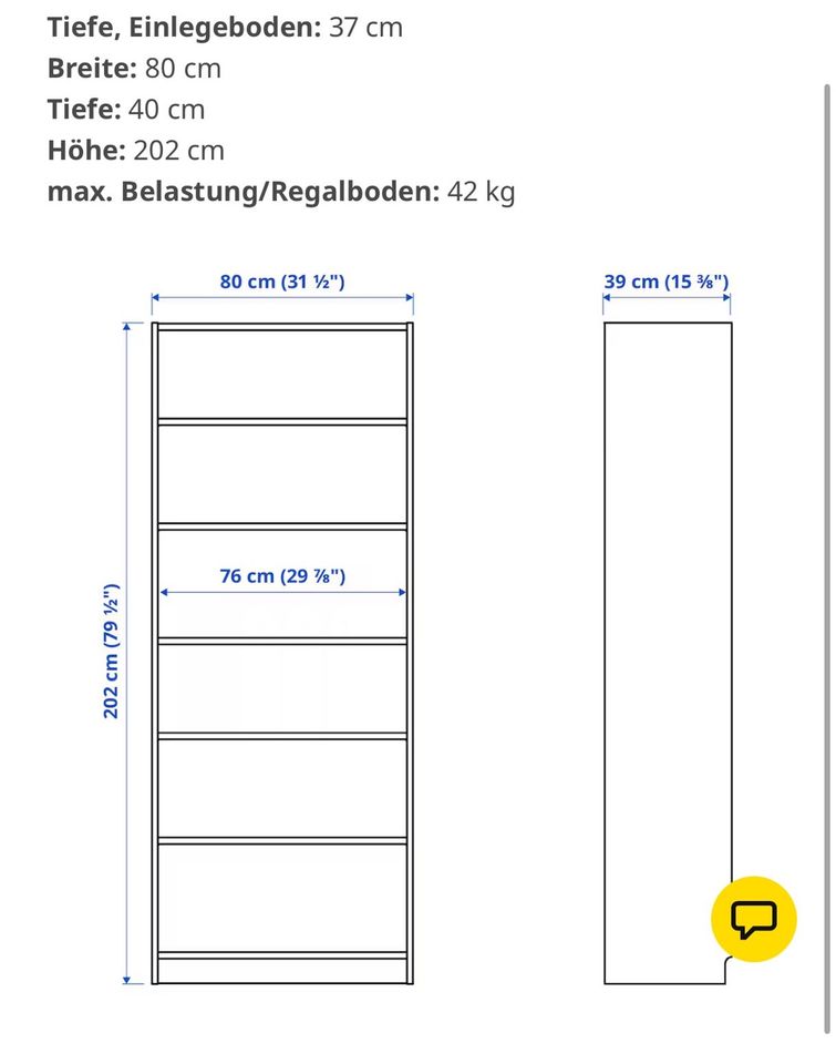 2 Ikea Billy Bücherregale mit Türen in Aschaffenburg
