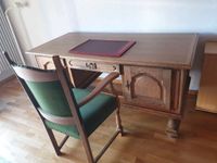 massiver antiker Schreibtisch inkl. Stuhl und Schreibtischauflage Rheinland-Pfalz - Speicher Vorschau