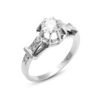 18K 750 Weiß gold 0,59Ct Diamant Ring RG 50 - 51 Verlobungsring weihnachten Damen Geschenk Versand Händler echtschmuck Rheinland-Pfalz - Igel Vorschau