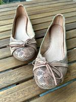 Ballerina braun Loch-Leder DONNA PIU 41 Nordrhein-Westfalen - Düren Vorschau