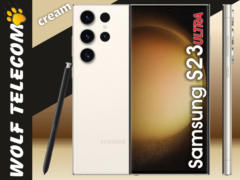 SAMSUNG Galaxy S23 ULTRA 5G / S918B 256GB Cream Neu mit RG 19% in Mayen