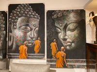 Die Faktorei Wandbild Buddha 100x150 cm NEUWARE Thüringen - Ronneburg Vorschau