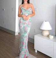 Kleid, Zara, Blumenmuster, Mintgrün, Rosa, XL Hessen - Kassel Vorschau