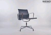 6x  Vitra Charles Eames EA 108 -Chair schwarz  Leder Chrom Niedersachsen - Schüttorf Vorschau