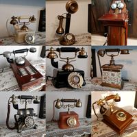 Schöne Telefone aus alten Zeiten,Holz, Messing,antik,Vintage deko Berlin - Lichtenberg Vorschau