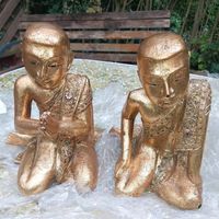 Mönche Gold Holzfiguren Teakholz Blattgold Köln - Ostheim Vorschau