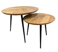 Couchtisch Fishbone Rund 2 er Set - Eiche nur 399€ Nordrhein-Westfalen - Witten Vorschau