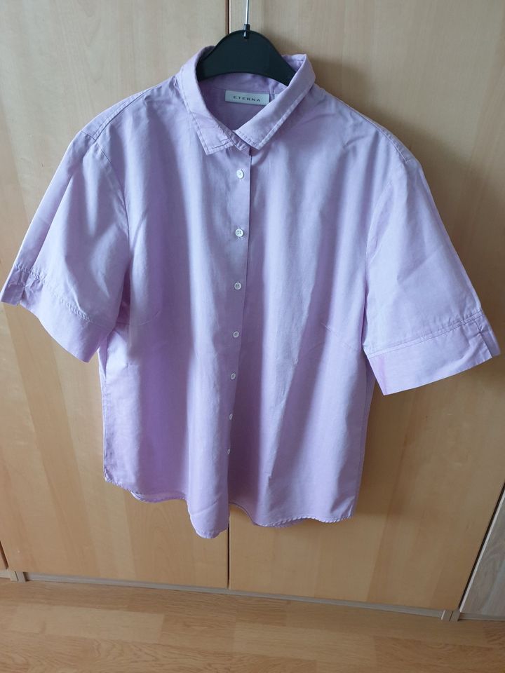 Eterna kurzarm bluse Gr: 44 fliederfarbe 100% BW NP 69,99€ Neu in Wiesbaden