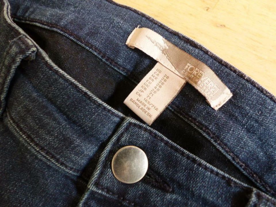 Gr. 38: Stretch Jeans Hose Jegging blau weiß stonewashed Hosen in Kirchheim bei München