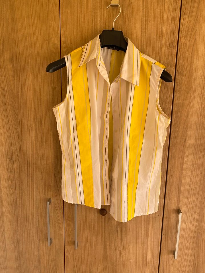 ROXY Damen Bluse Gr.40 ärmellos Tanktop Vintage Blusenhemd in Peine