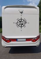 Wohnmobile Wohnwagen Anhänger Kompass Windrose Moin Aufkleber Nordrhein-Westfalen - Beckum Vorschau